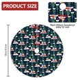 thumbnail image 2 of 36 Inch Christmas Tree Skirt – Velvet Plush Tree Mat, Soft Thickened Polyester with Red Ties, Single-Sided Printing, Available in 30in/36in/48in, Perfect for Holiday Xmas Tree Decoration, 2 of 7