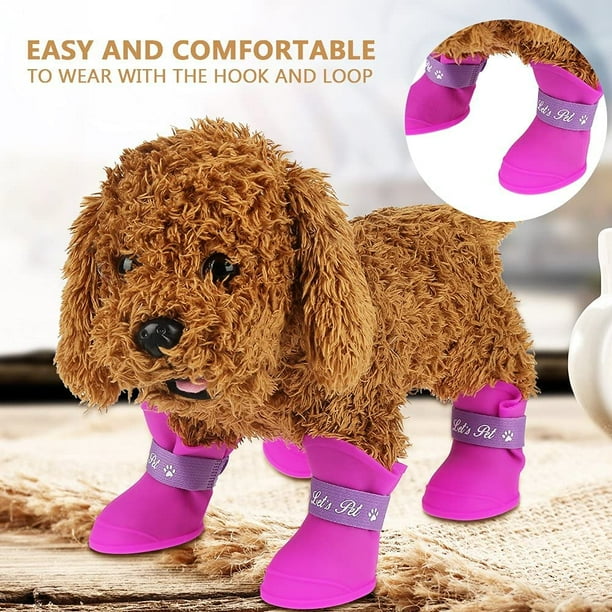 Acheter Chaussures antidérapantes imperméables pour chien et chiot, bottes  de marche pour Chihuahua, chaussettes chaudes d'hiver pour chiot et chat,  accessoire patte d'animal de compagnie