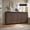 Walnut, variant on UZUGUL 4-Door Walnut Buffet Cabinet, Square Corner Handle-less, Charging Station with USB & Type-C, for Kitchen Dining