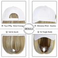 thumbnail image 3 of Adjustable Wig Cap with 14" Straight Bob Hairpiece for Women & Girls, Ash Blonde & Bleach Blonde Mix Synthetic Fiber Hair Accessory, 3 of 5