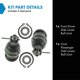 thumbnail image 2 of Trq Juego De Rótula Delantera Inferior Compatible Con Chrysler Town & Country 2001-2007, Voyager Dodge Caravan Grand Caravan 2001-2003, 2 of 5