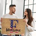thumbnail image 4 of Qocolhg 4th of July Patriotic Alphabet Front Door Mat, Independence Day Decoration Non Slip 26 Letter Welcome Doormat for Indoor Entrance, Memorial Day Floor Rugs for Home, 16x24 inch Clearance, 4 of 5