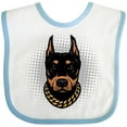 thumbnail image 3 of Inktastic Doberman Dog Boys or Girls Baby Bib, 3 of 4