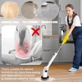 thumbnail image 3 of Electric Spin Scrubber , 2024 New Cordless Voice Guidance Shower Scrubber, 8 Replaceable Brush Heads, Long Handle Adjustable and Detachable, 3 of 8