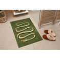 thumbnail image 6 of Green Rugs, Soft Rug, Office Decor Rug, Snake Pattern Rug, Hallway Rugs, Animal Rug, Luxury Rug, Animal Rug Step Rug, Accent Rug, Home Decor, 3.9'x5.9' - 120x180 cm, 6 of 8