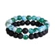 thumbnail image 1 of Pulsera elástica de piedra de ojo de joyería con piedra negra esmerilada Pulsera de piedra de pareja Pulsera de pareja, 1 of 3
