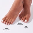 thumbnail image 4 of Kiss Core Color Press On Toenails, ‘Toe-tally Yours’, White, 26 Count, 4 of 13