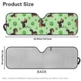 thumbnail image 3 of Psesaysky St. Patrick Accordion Car Windshield Sun Shade, Cute Dachshund Car Sun Visor to Protect UV Rays, Foldable Automotive Windshield Sunshades Keep Your Vehicle Cool & Comfort - 52.95" x 16.14", 3 of 7