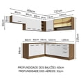 thumbnail image 3 of Cocina Integral Completa Modular Madesa Agata 486cm MB 01, 3 of 5
