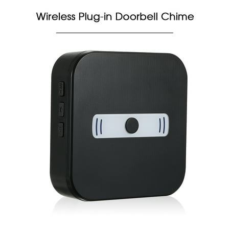 Wireless Plug-in Doorbell Chime With LED 5 Levels Volume 55 Ringtones Compatible with Visual Doorbell with WiFi Wireless Doorbell App Voice Tips for Visitors (Best Music Ringtone App For Iphone)