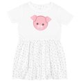thumbnail image 3 of Inktastic Cute Pig, Little Pig, Piggy, Pink Pig Girls Toddler Dress, 3 of 5