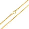 thumbnail image 5 of Nuragold 10k Real Yellow Gold 1.5mm Rope Chain Diamond Cut Necklace (14"-26") Dainty Italian Jewelry for Men & Women, 5 of 14