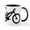 White/Black Inside, variant on CafePress - Black Mountain Bike Bicycle Mug - 11 oz Ceramic Mug - Novelty Coffee Tea Cup