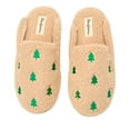 thumbnail image 5 of Dearfoams Women's Christmas Tree Teddy Scuff Slipper, 5 of 6