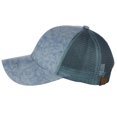 thumbnail image 3 of C.C Unisex Tie Dye Pattern Front Panel Adjustable Mesh Trucker Baseball Cap, Denim, 3 of 4