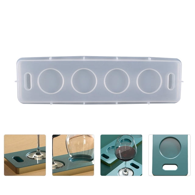FOLOYORI Para Y Posavasos De Silicona Con Soporte Para Copa De Vino Uso Manual