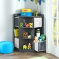 thumbnail image 2 of Badger Basket Corner Cubby Storage Unit with Four Reversible Baskets 9.8 Cu ft. - Charcoal, 2 of 8