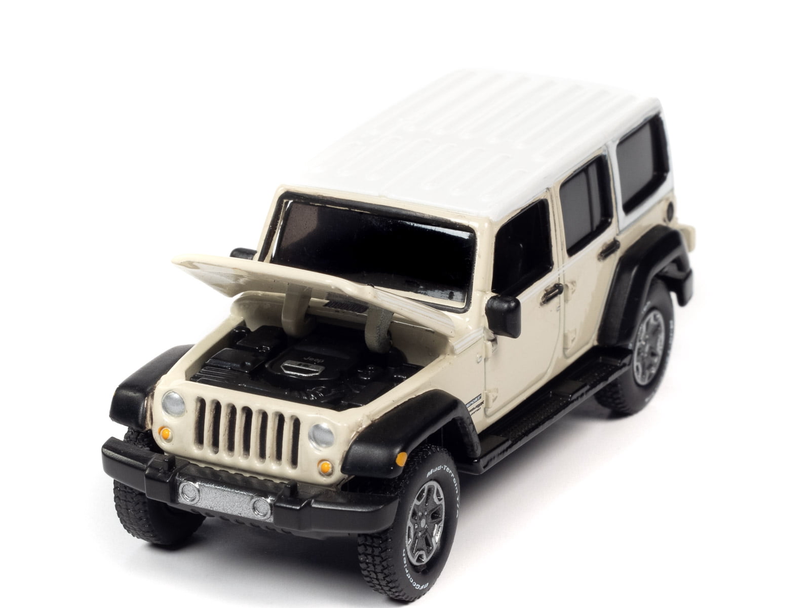 Auto World 2018 Jeep Wrangler JK Unlimited Gobi Beige Car Play Vehicle