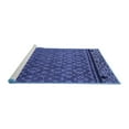 thumbnail image 2 of Ahgly Company Machine Washable Indoor Rectangle Abstract Blue Modern Area Rugs, 6' x 9', 2 of 4