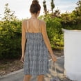 thumbnail image 5 of Women's Sleeveless Button Front Midi Dress with Adjustable Straps - Small, Black, 5 of 5