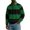 Green, variant on Men's Casual Long Sleeve Color Block Button Down Collar Loose Fit Top for Spring Fall Urban Style,Complexion,L