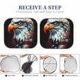 thumbnail image 6 of Haiem USA Bald Eagle Car Windshield Sun Shade (2 Pieces) Foldable Windshield Sun Shade Car Accessories for Truck SUV Pickup-Large, 6 of 7