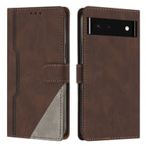 Dteck Folio Case for Google Pixel 7A Wallet Phone Case with Card Slots PU Leather Flip Protective Cover with Wrist Strap for Google Pixel 7A 6.1 Inch 2023,Brown