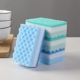 thumbnail image 4 of Yeuimy 4 Pcs Dual-Sided Multi-Purpose Scrub Sponges,Non-Scratch Dishwashing Sponges for Kitchen,Reusable Microfiber Sponge for Efficiently Cleaning Dishes,High Density Sponge Inside, 4 of 5