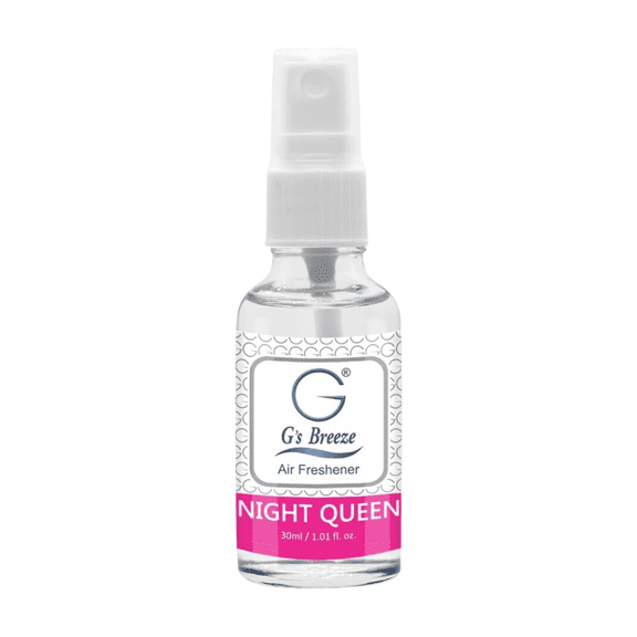 G’s Breeze Night Queen Air Spray – Elegant night-blooming floral scent for evening calm.