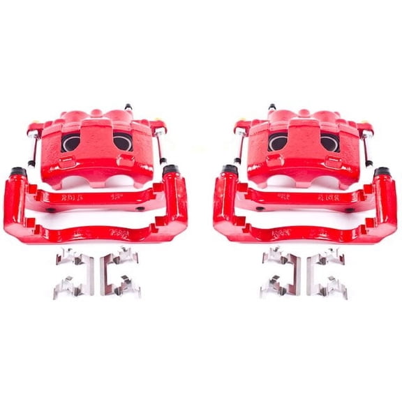 Front Brake Caliper Set - Compatible with 2006 - 2013 Chevy Impala 2007 2008 2009 2010 2011 2012