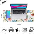 thumbnail image 5 of Long Mouse Pads for Desk,Pioneer Flower Floral Print Pattern Desk Mats on Top Of Desks, Desk Mouse Pad Extra Large with 3mm Non-Slip Base and Stitched Edge for Gaming,Office,Work,Home 31.5"x11.8", 5 of 6