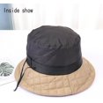 thumbnail image 2 of LinYooLi Women Winter Bucket Hat Adjustable Down Quilted Plaid Cap Warm Fisherman Hat, 2 of 4