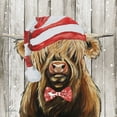 thumbnail image 2 of Keller, Lee 12x12 White Modern Wood Framed Museum Art Print Titled - Christmas Cow II, 2 of 4
