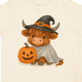thumbnail image 4 of Inktastic Adorable Halloween Highland Cow with Pumpkin Boys or Girls Toddler T-Shirt, 4 of 5