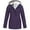 Purple, variant on Voncos Winter Coats for Women Fleece Hooded Rain Jacket Women Plush Waterproof Outdoor Jacket Raincoat for Hiking Travel