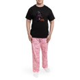 thumbnail image 5 of CafePress - Costumed Pitbull Halloween - Men's Dark Loose Fit Cotton Pajama Set, 5 of 7