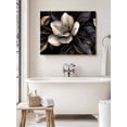 thumbnail image 6 of Black Gold Flower Wall Art for Living Room,Canvas Picture Wall Decor for Bathroom Bedroom,Gradient Luxurious Floral Botanical Painting Artwork for Office Kitchen Hallway Dining Room Decor 20"x24", 6 of 8