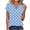 Light Blue, variant on VEKDONE Womens Polka Dot Print Tops Summer Short Sleeve V-Neck Tshirts Casual Loose Fit Lightweight Pullover Top Fashion Basic Tunics Beige L