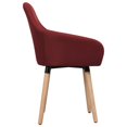 thumbnail image 2 of vidaXL Dining Chairs 2 pcs Wine Red Fabric, 2 of 4
