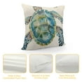 thumbnail image 4 of ARISTURING  Throw Pillow Covers Sea Turtle Watercolor Underwater Word of Swimming Green Cute Decor Pillow Cases Home Decorative Square  Pillowcases, 4 of 5