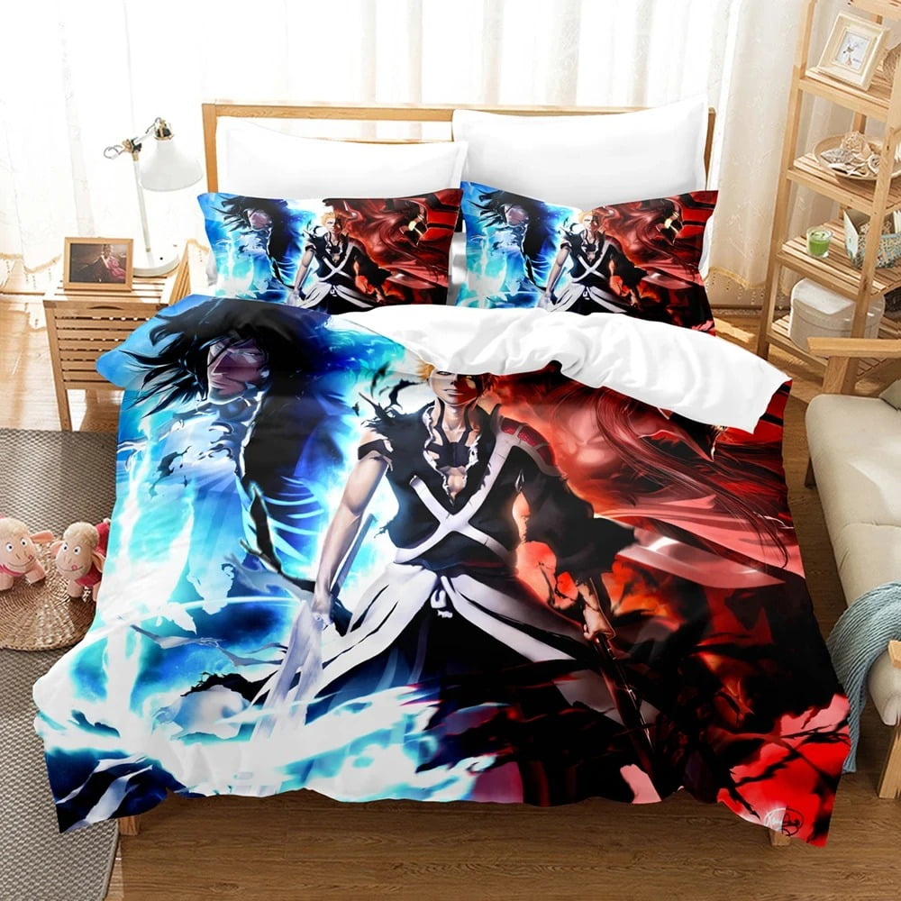 Bleach Kurosaki Ichigo Bedding Set Boys Girls Duvet Cover