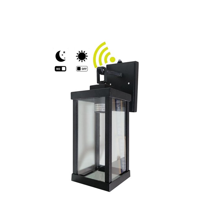 Anochecer al amanecer Lámparas para exteriores Montaje en pared, Luces de porche con sensor, Luz de pared antioxidante, Iluminación de aplique de pared exterior, Lámpara de pared, Pared impermeab