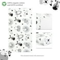 thumbnail image 4 of Evolur Zoo Love Collection 3pc Crib Set (Fitted Sheet, Snuggle Sack, Crib Skirt) inGlacier Grey & Animal Print, 4 of 5