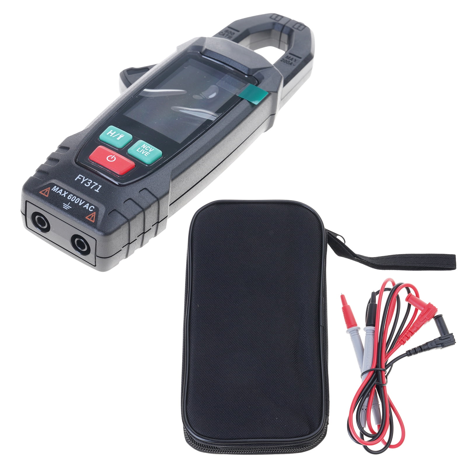 BIBABLYKE Portable Digital Clamp Multimeter for Accurate Measurement of Current Voltages and Resistance for Electrical Testing