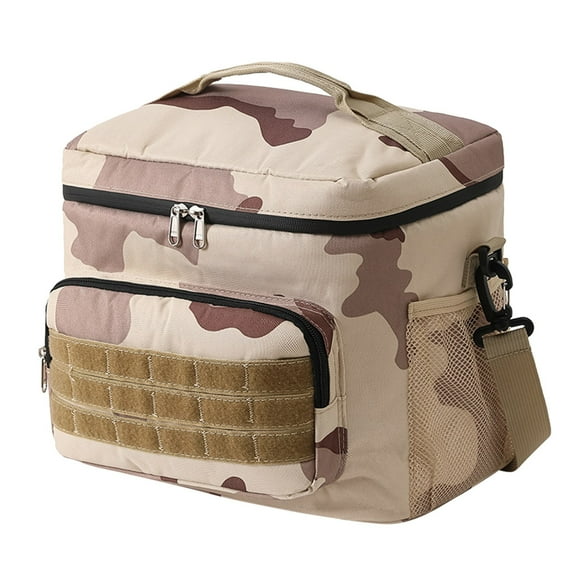 Bolsa térmica portátil Bolsa de picnic para acampada al aire libre Bolsa de hielo con camuflaje de papel de aluminio Bolsa portátil para el almuerzo