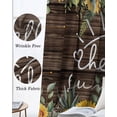 thumbnail image 6 of Sunflower Blackout Curtains for Bedroom - 84 Inch Long Light Blocking 2 Panels Set, Yellow Summer Botanical Flowers Wooden Thermal Insulated Living Room Drapes Grommet Window Curtains 52"x84", 6 of 8