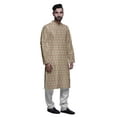 thumbnail image 2 of Atasi Party Wear Kurta Pajama For Men Mandarin Collar Ethnic Printed Kurta Set, 2 of 5