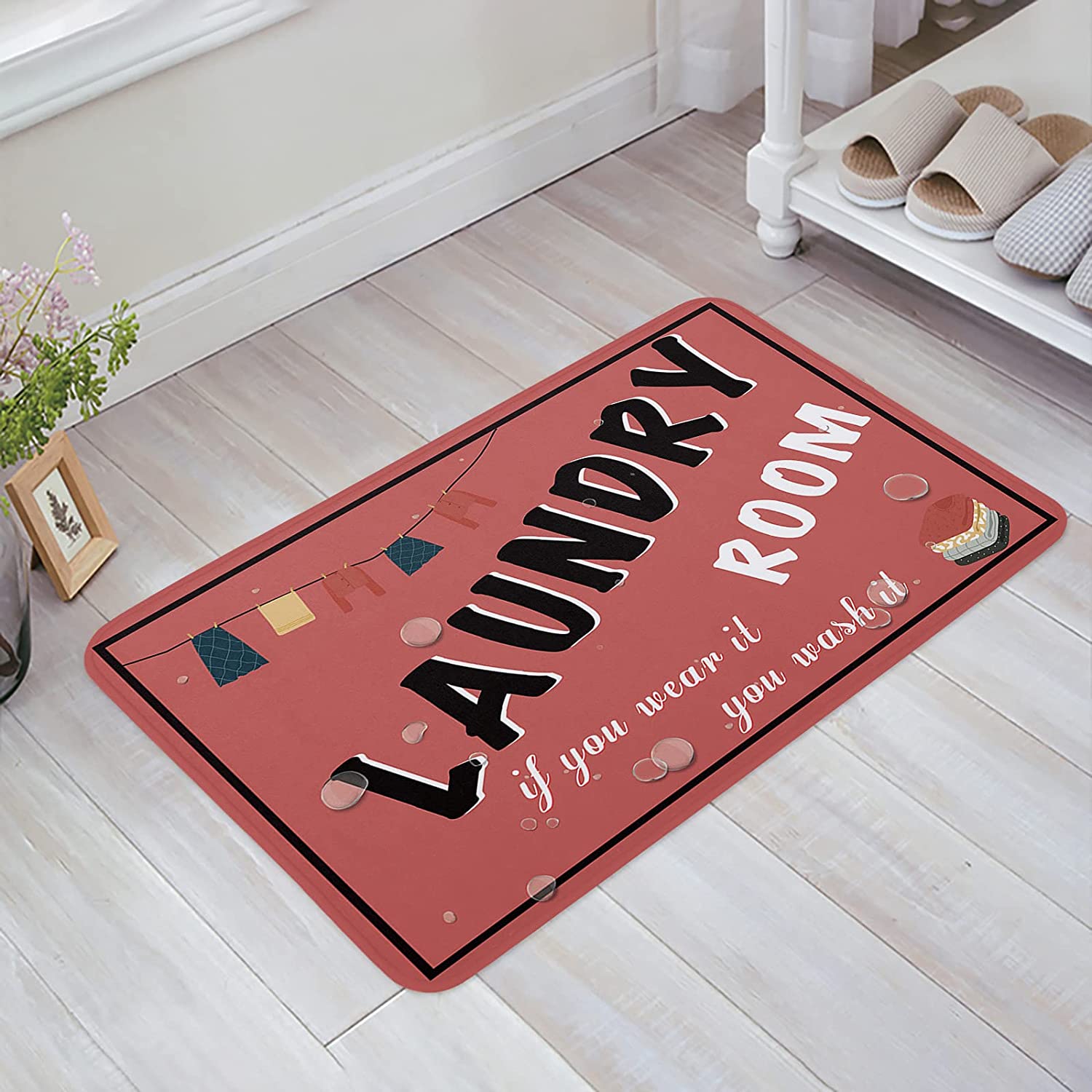 Outdoor Rug 20x32in Area Rug Laundry Room If You Wear It You Wash It