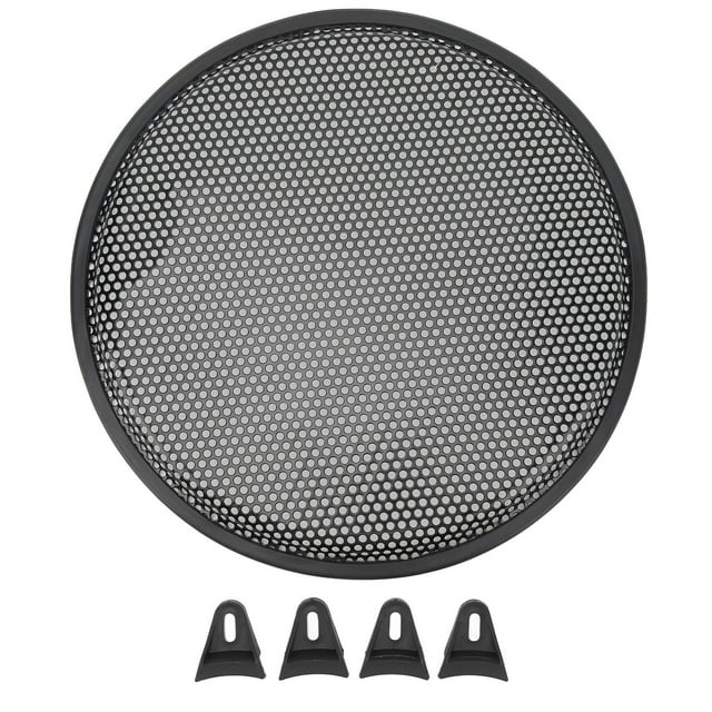 Rejilla de altavoz de 12 pulgadas, cubierta circular de hierro para subwoofer, protector de malla de audio para coche o RV