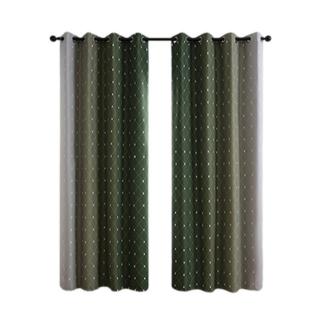 Blackout Curtains For Bedroom 84 In H X 52 In W Set Of Two Nylon Spandex Heat Insulating Sunscreen Window Drapes